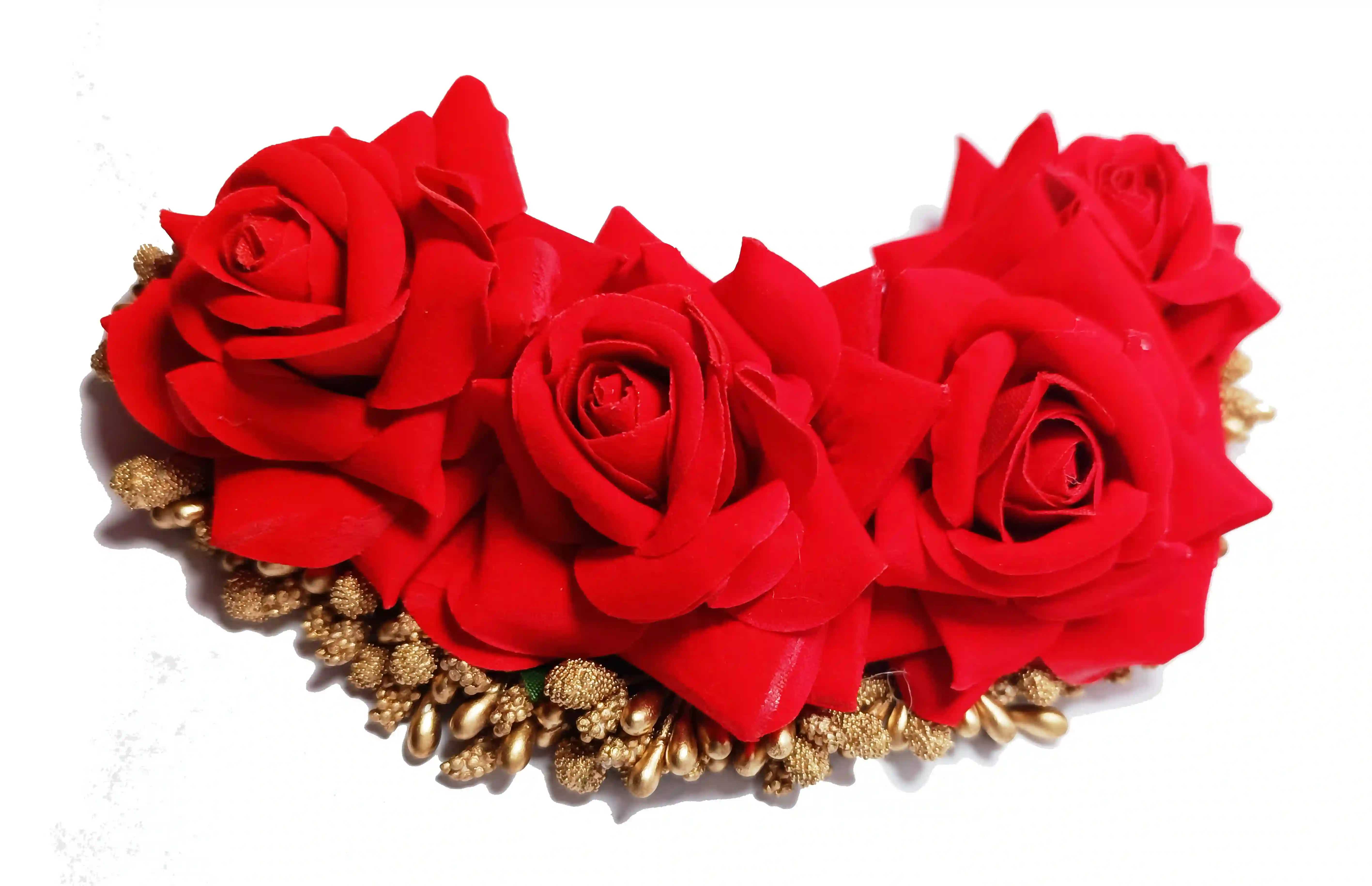Handcrafted Floral Hair Brooch for Weddings & Festive Occasions